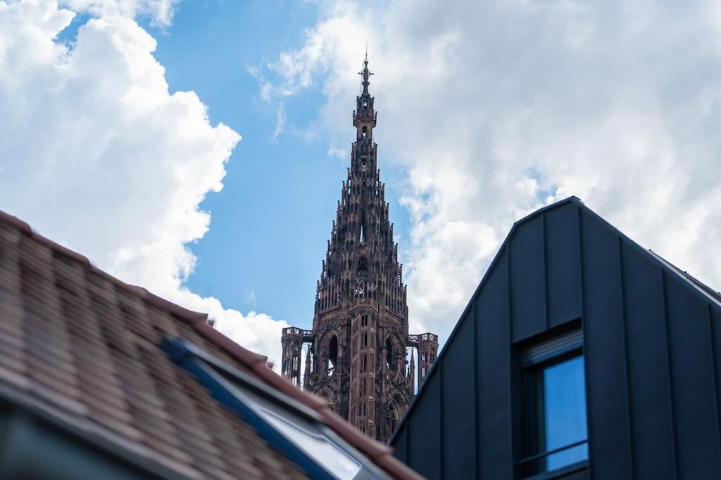 Le Carre D Or Appartement Terrasse Vue Cathedrale Strazburg Dış mekan fotoğraf